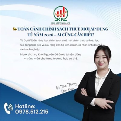 Toàn cảnh chính sách thuế mới áp dụng từ năm 2026 – ai cũng cần biết